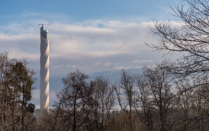 Test tower: landmark of progress and innovation